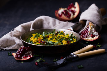 warm salad from cauliflower