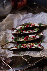 baked eggplant with cilantro