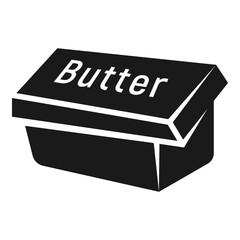 Box butter icon. Simple illustration of box butter vector icon for web design isolated on white background