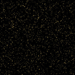 Fototapeta na wymiar Gold dust glitter texture on a black. Explosion of confetti. Glittering stars. EPS 10