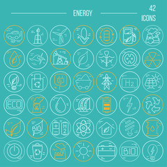 Fototapeta premium Vector icon set
