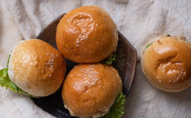 Tuna salad mini burger