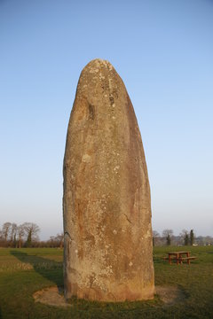 Menhir du Champ-Dolent, Dol-de-Bretagne, Brittany - France 