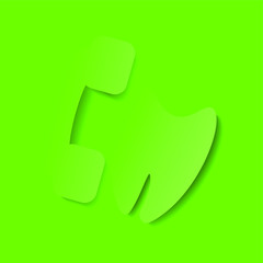 Dentist Card Design. Dentist Dental Corporate Green Card Design.