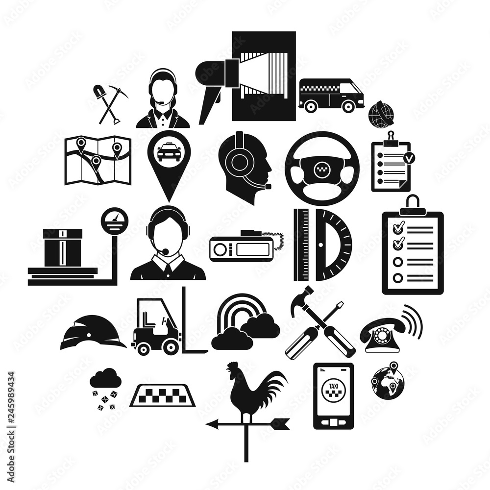 Aufkleber supervisor icons set. simple set of 25 supervisor vector icons for web isolated on white background