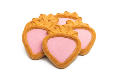 strawberry cookie isolated