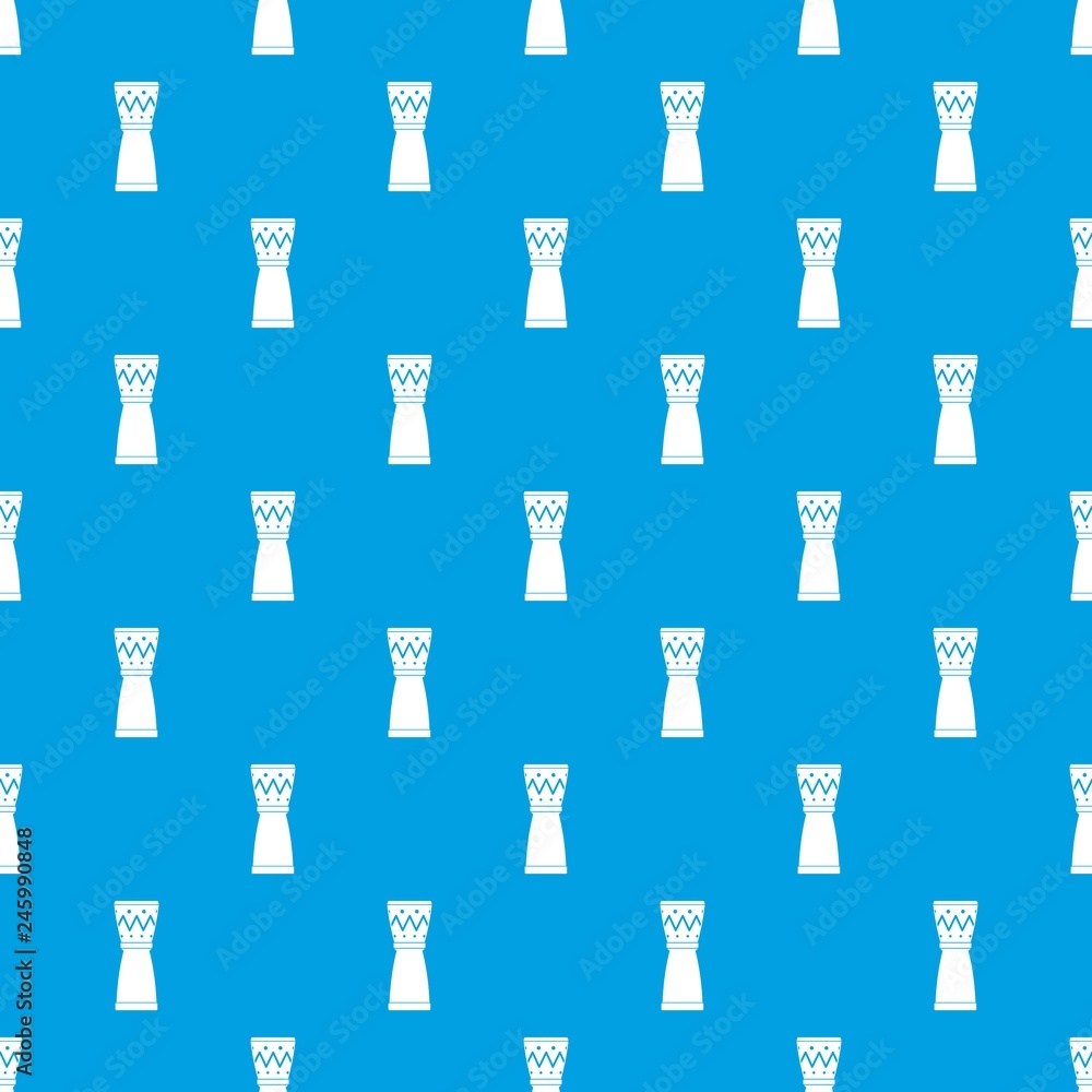 Poster tamtam pattern vector seamless blue repeat for any use