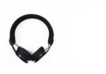 Wireless headphones isolated on white background