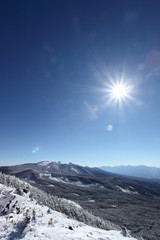 茶臼山展望台からの風景（北八ヶ岳）