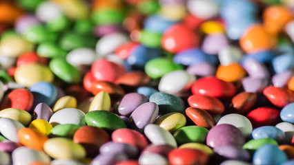 Lots of small different candies