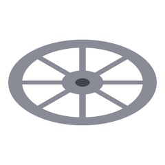 Obraz premium Roller wheel icon. Isometric of roller wheel vector icon for web design isolated on white background
