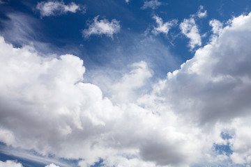 Blue sky and clouds