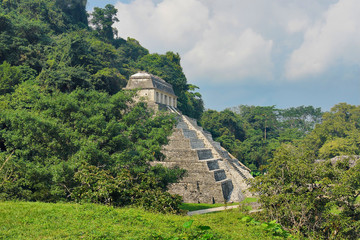 The Temple of the Inscriptions  of Palenque,  Mexico