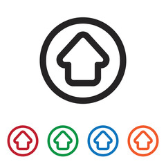 Up arrow vector icon