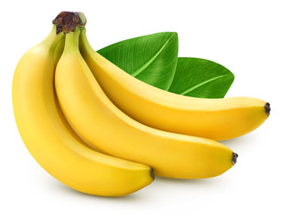 Bunch of bananas isolated