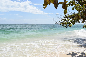 Beautiful lonely beach at Poda Island in Krabi, Thailand, Asia
