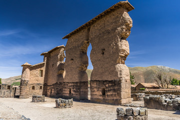 Naklejka premium The Inca temple complex - Raqch'i