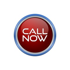 Call Now Round Button, simple sign or logo
