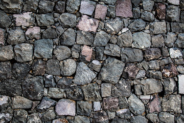 Wall of stones. Texture. Background