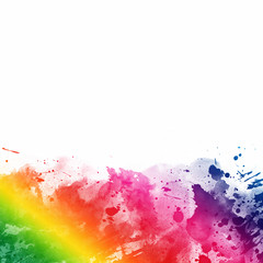 Colorful Abstract Artistic Watercolor Paint Background