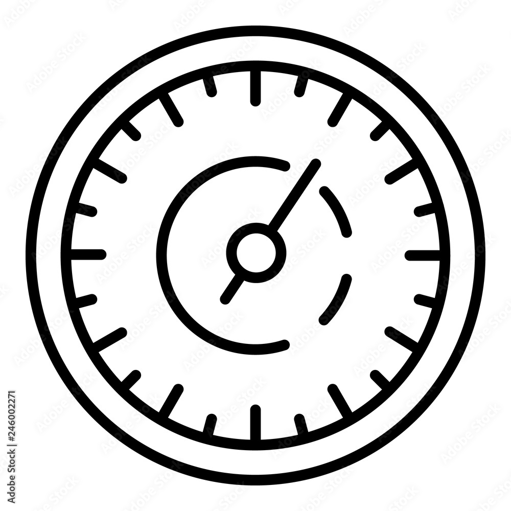 Aufkleber retro speedometer icon. outline retro speedometer vector icon for web design isolated on white backg