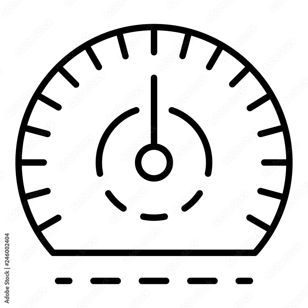 Poster auto speedometer icon. outline auto speedometer vector icon for web design isolated on white backgro
