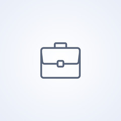 Business portfolio, vector best gray line icon