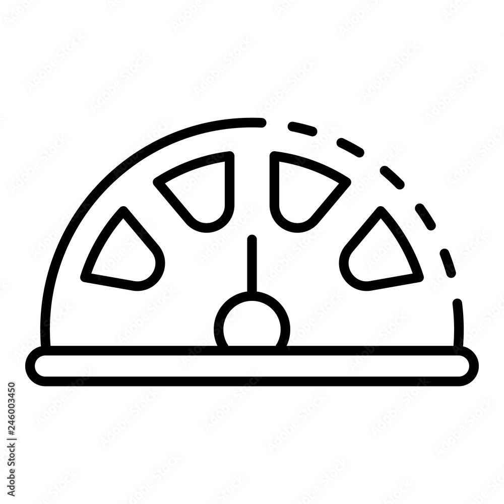 Poster drone speedometer icon. outline drone speedometer vector icon for web design isolated on white backg