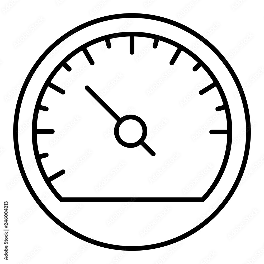 Poster car speedometer icon. outline car speedometer vector icon for web design isolated on white backgroun