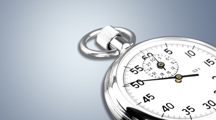 Close-up Stopwatch in Human Hand, Timer
