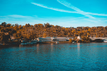 Fototapeta premium Historic buildings amongst trees