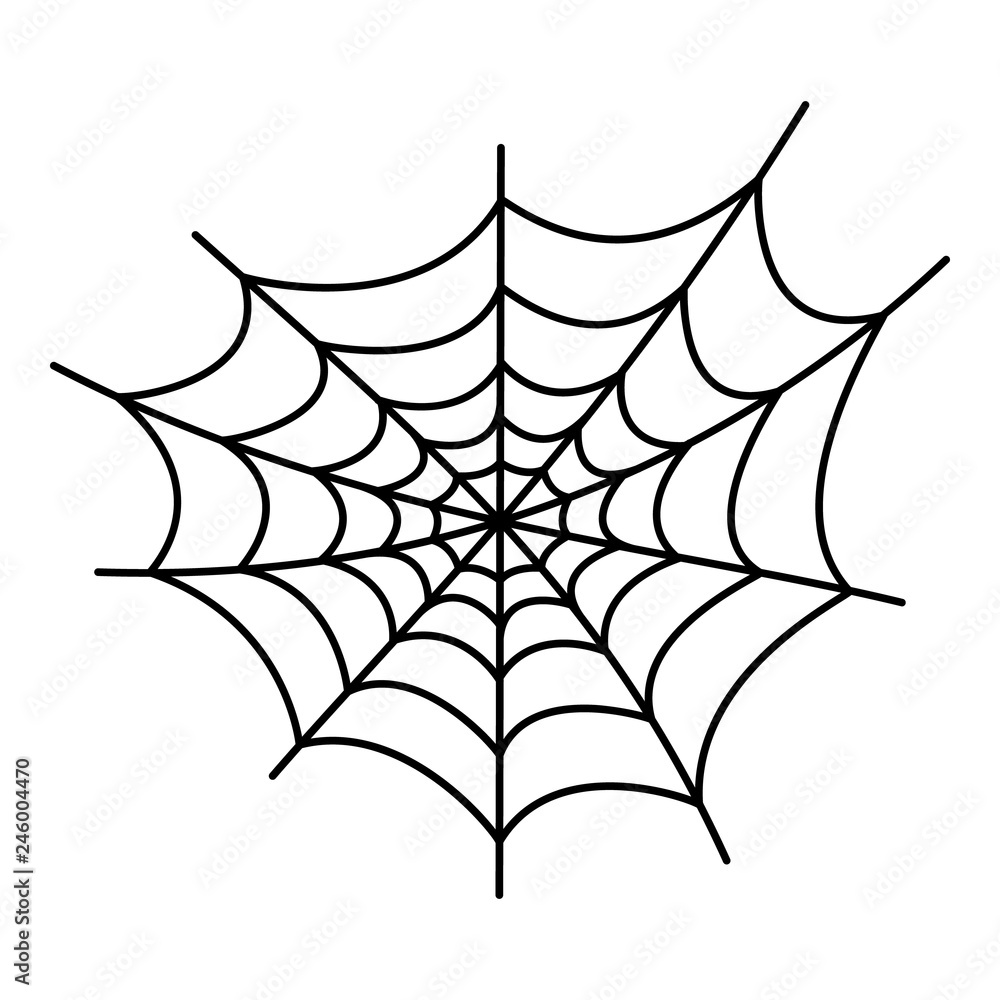Poster danger spider web icon. outline danger spider web vector icon for web design isolated on white backg