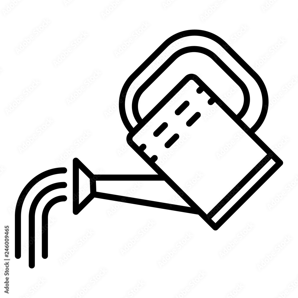 Aufkleber watering can icon. outline watering can vector icon for web design isolated on white background