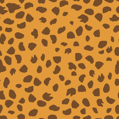 Seamless pattern created by several objects set in background like leopard stripes