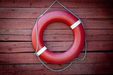 red life buoy