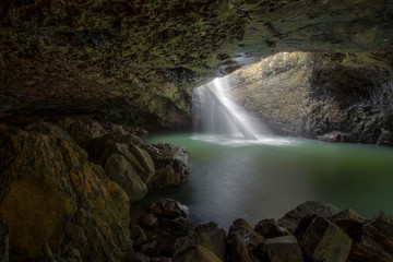 Natural Bridge waterfall, Springbrook