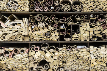 Assortment of semi finished goods.