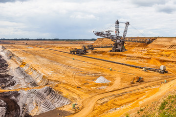 Kohleausstieg in Deutschland. Tagebau in NRW. Der Tagebau Garzweiler ist ein Braunkohle-Tagebau.
