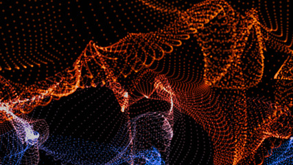 Colorful background of flowing fabric. Smooth and soft.