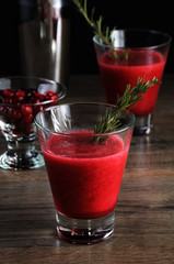 Freshly   cranberry juice