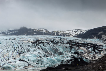 Fototapeta na wymiar The surreal landscape in Iceland