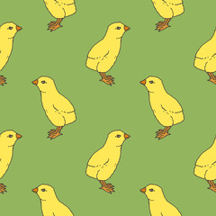 Little Chicken Seamless Pattern