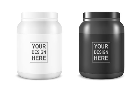 Realistic Sport Nutrition Packaging Protein Powder White Containers Mockup  Training And Supplements Plastic Cans And Bags Workout Food Vitamins And  Energy Drinks Vector 3d Isolated Set Stock Illustration - Download Image  Now 