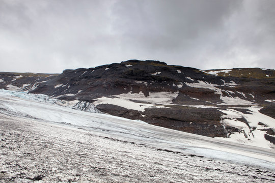 The vast landscape of the glacier