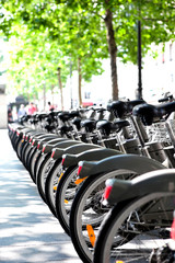 Public bicycles city parking - Alternative transportation means