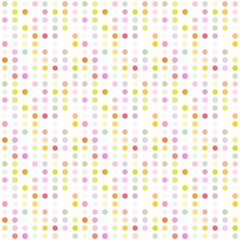 Seamless abstract pattern background with a variety of colored circles.