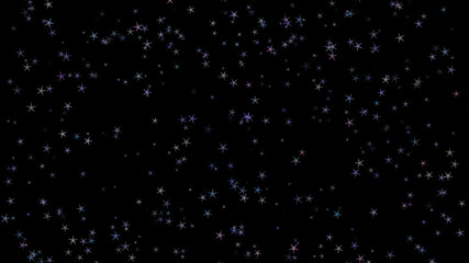 Background of multi-colored stars. Abstract background pattern.