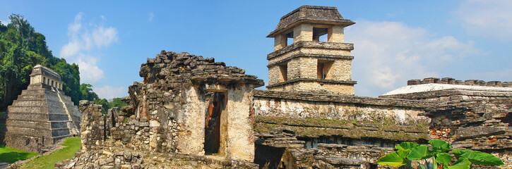 The Palace Observation Tower in the Palace of Palenque - obrazy, fototapety, plakaty