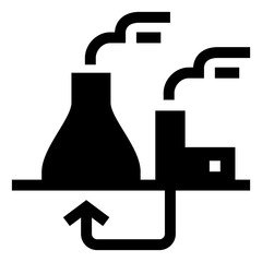 Geothermal Energy Vector Icon