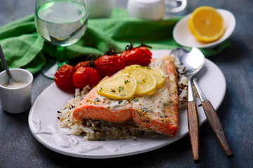 Mustard Trout Fillets.style rustic